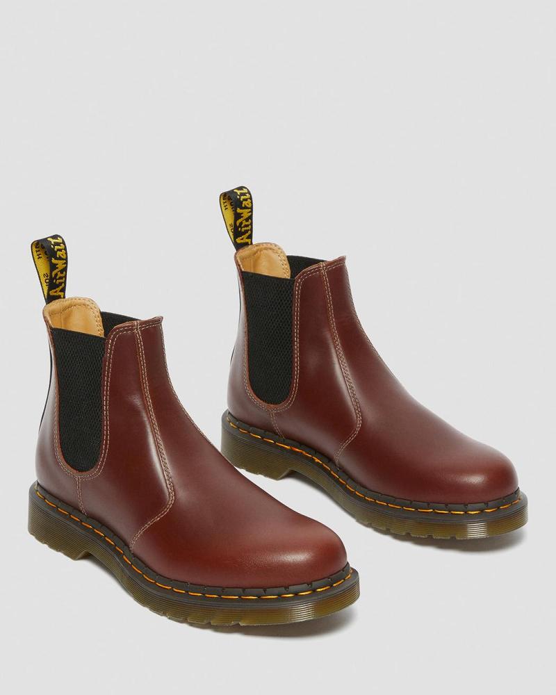 Brown / Black Men's Dr Martens 2976 Abruzzo Leather Ankle Boots | CA 417SGL